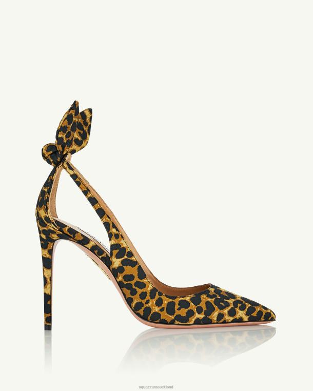 Aquazzura Bow Tie Pump 105 LEOPARD TZ666169