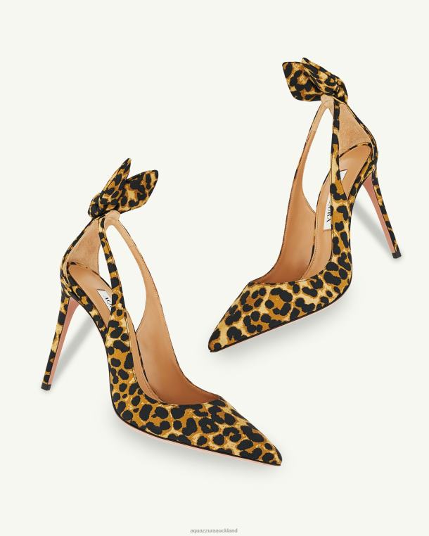 Aquazzura Bow Tie Pump 105 LEOPARD TZ666169