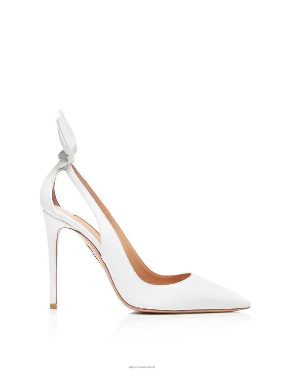 Aquazzura Bow Tie Pump 105 WHITE TZ666234