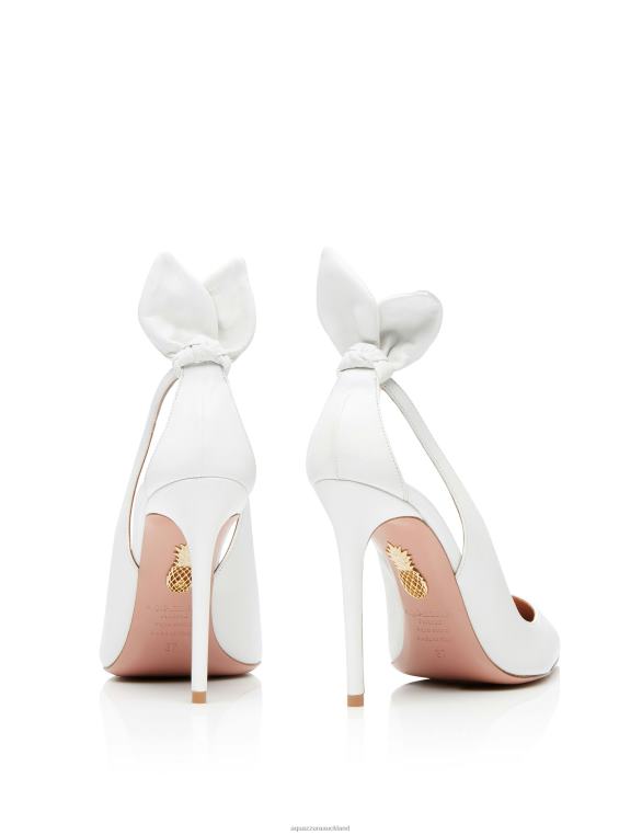 Aquazzura Bow Tie Pump 105 WHITE TZ666234