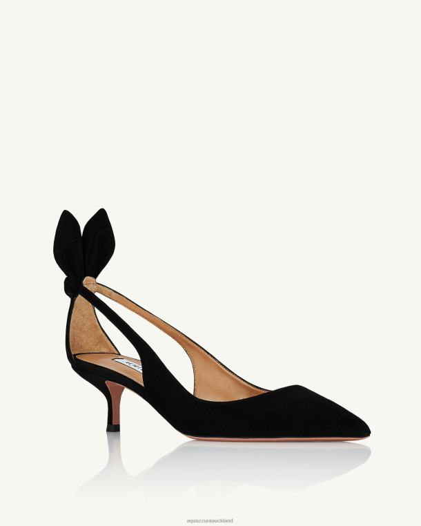 Aquazzura Bow Tie Pump 50 BLACK TZ666189