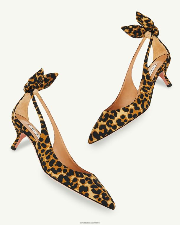 Aquazzura Bow Tie Pump 50 LEOPARD TZ666170