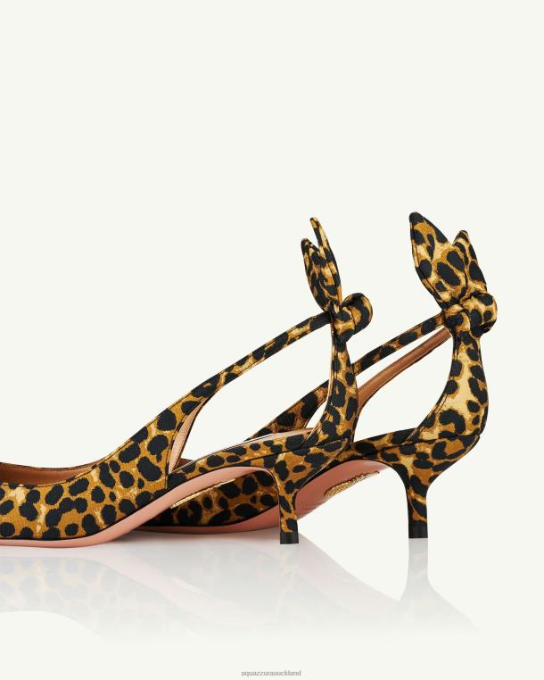 Aquazzura Bow Tie Pump 50 LEOPARD TZ666170