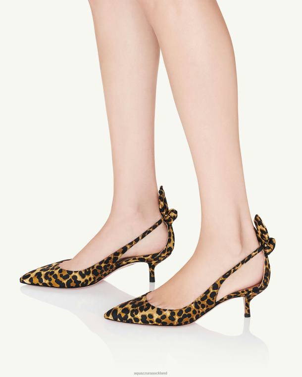 Aquazzura Bow Tie Pump 50 LEOPARD TZ666170