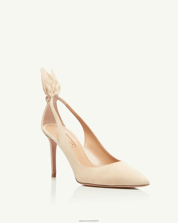 Aquazzura Bow Tie Pump 85 BEIGE TZ666216