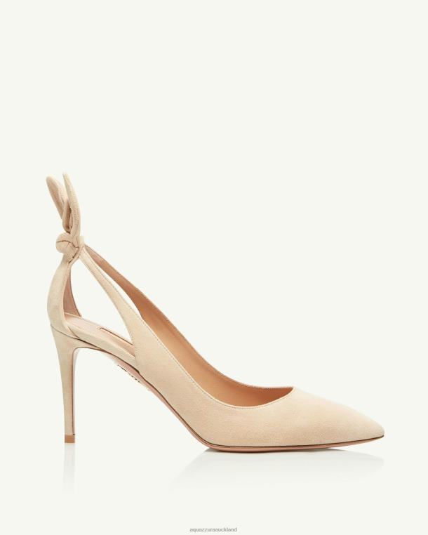 Aquazzura Bow Tie Pump 85 BEIGE TZ666216