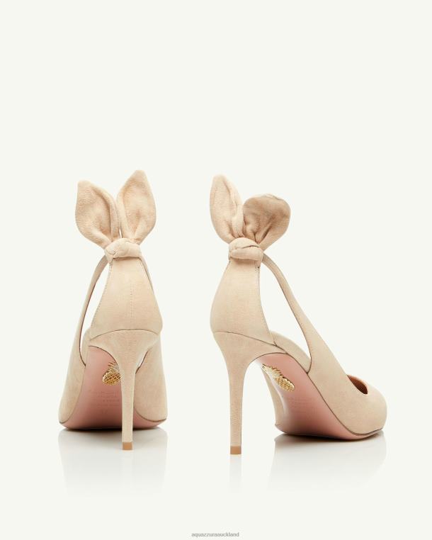 Aquazzura Bow Tie Pump 85 BEIGE TZ666216