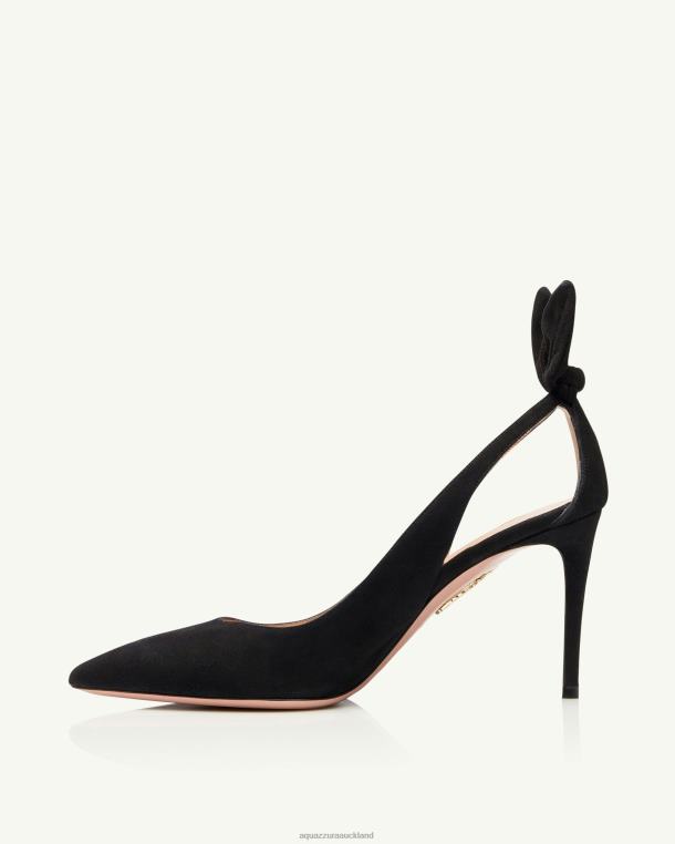 Aquazzura Bow Tie Pump 85 BLACK TZ666225