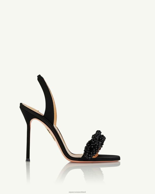 Aquazzura Chain Of Love Sandal 105 BLACK TZ66641