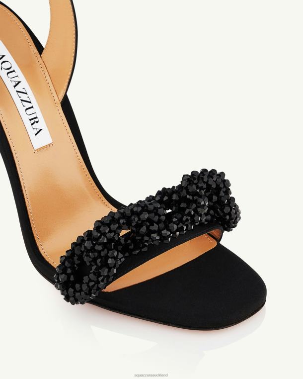 Aquazzura Chain Of Love Sandal 105 BLACK TZ66641