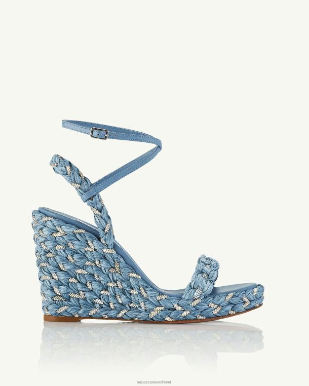 Aquazzura Costiera Wedge 120 BLUE TZ66655