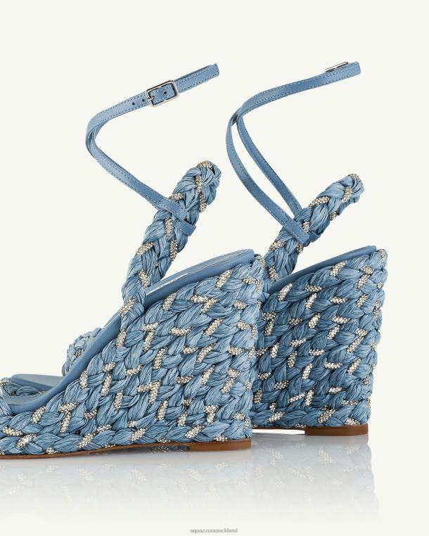 Aquazzura Costiera Wedge 120 BLUE TZ66655