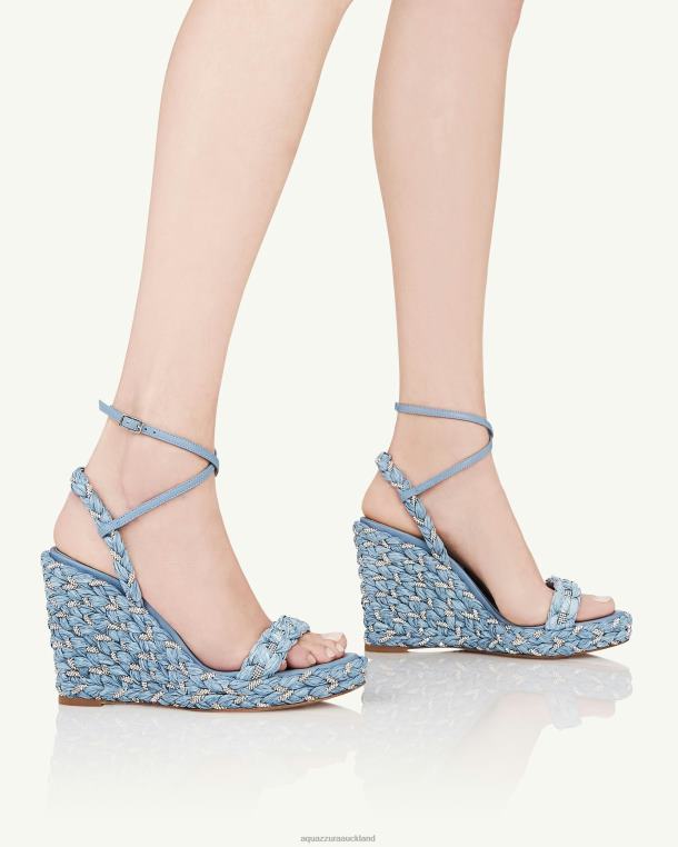 Aquazzura Costiera Wedge 120 BLUE TZ66655