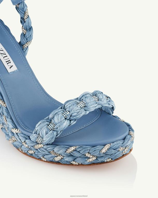 Aquazzura Costiera Wedge 120 BLUE TZ66655