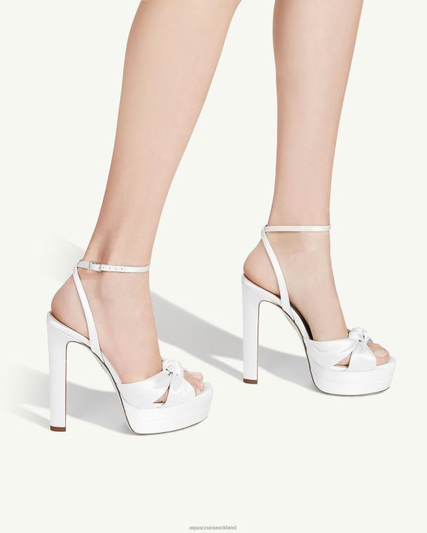 Aquazzura Cupid Bridal Plateau 130 WHITE TZ666304