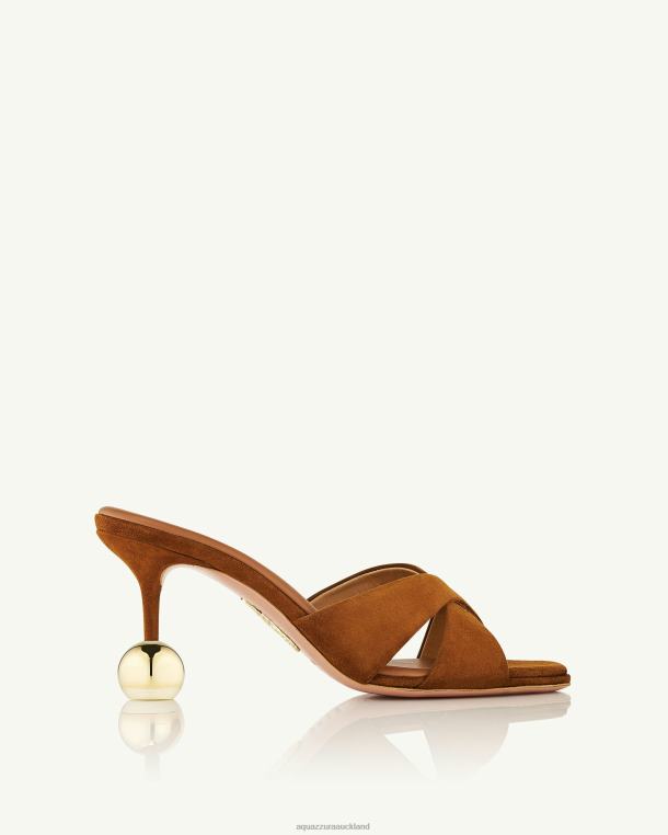 Aquazzura Darling Mule 75 BROWN TZ66698