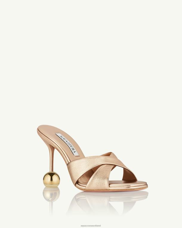 Aquazzura Darling Mule 95 GOLD TZ666110