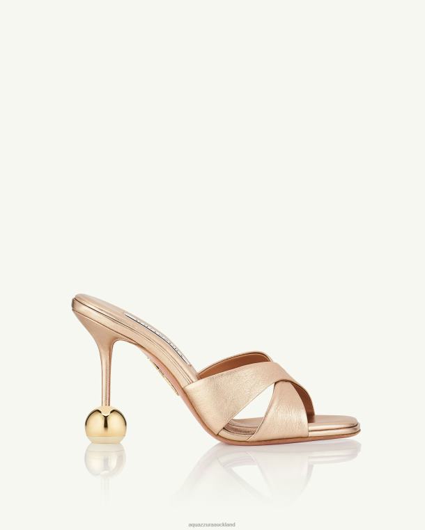 Aquazzura Darling Mule 95 GOLD TZ666110