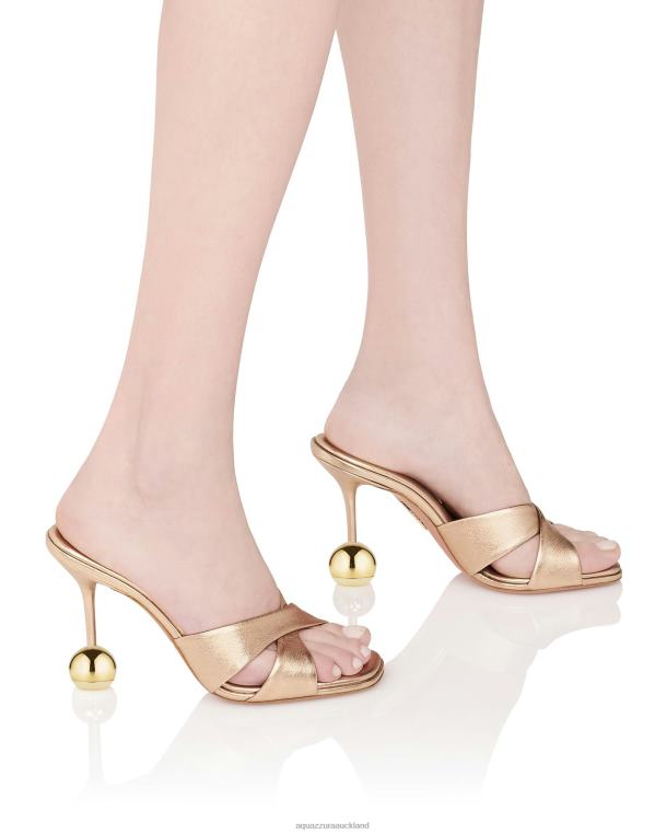 Aquazzura Darling Mule 95 GOLD TZ666110