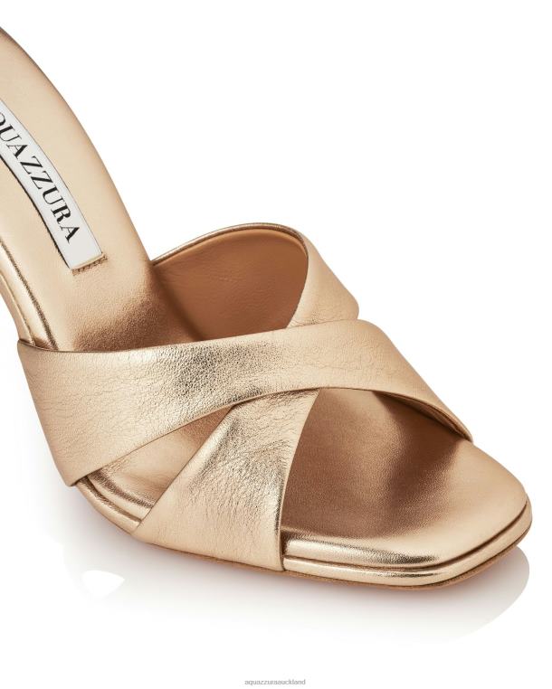 Aquazzura Darling Mule 95 GOLD TZ666110