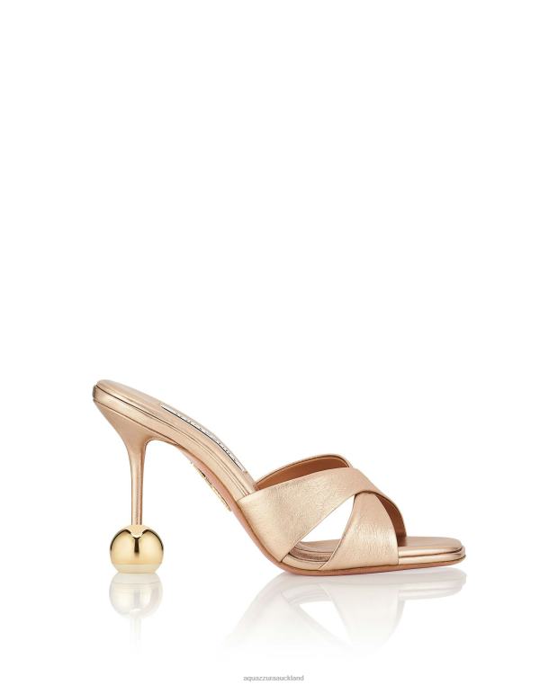 Aquazzura Darling Mule 95 GOLD TZ666110