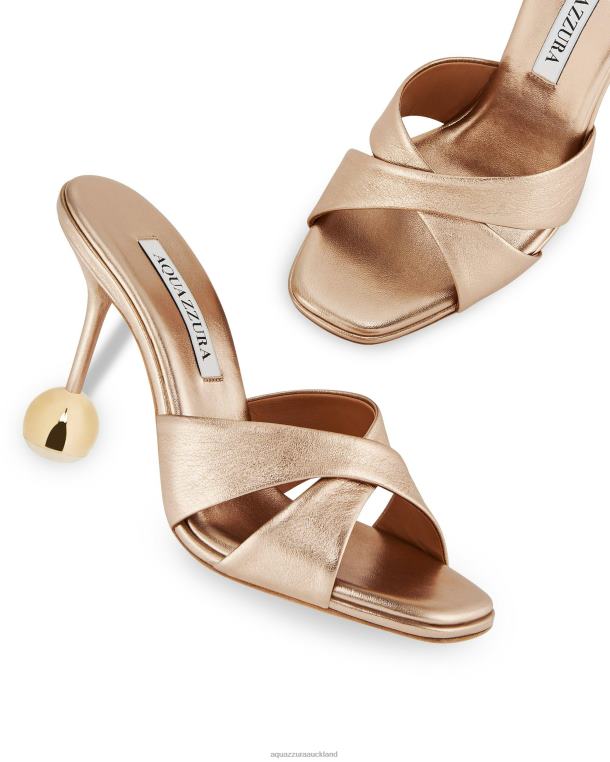 Aquazzura Darling Mule 95 GOLD TZ666110