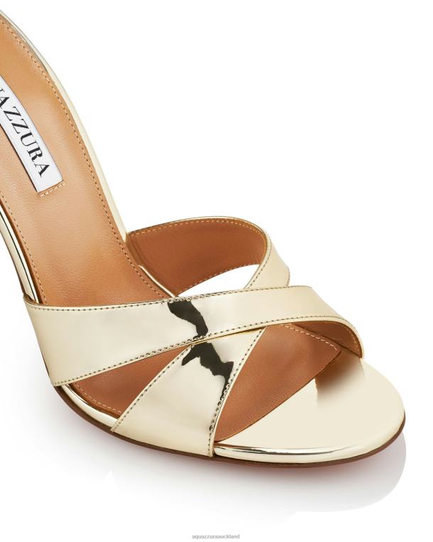 Aquazzura Divine Sandal 105 GOLD TZ66691