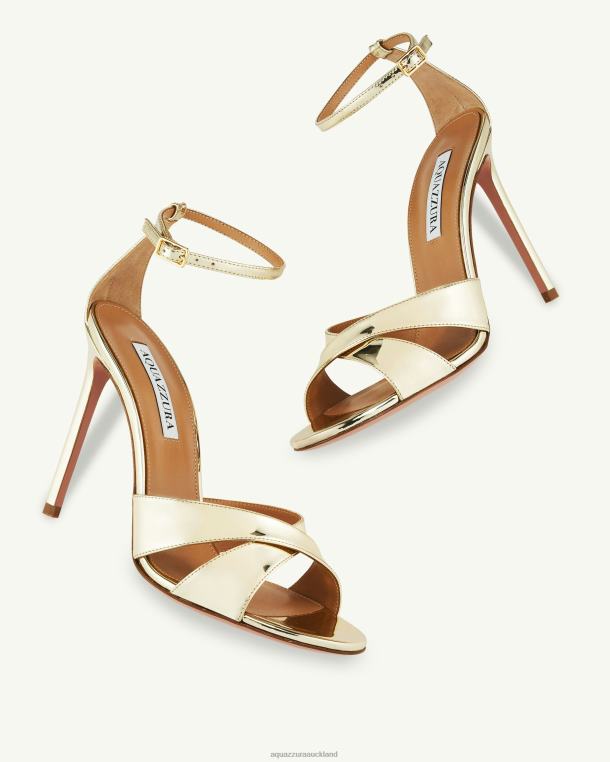 Aquazzura Divine Sandal 105 GOLD TZ66691