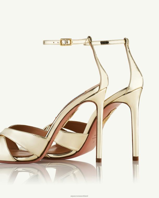 Aquazzura Divine Sandal 105 GOLD TZ66691