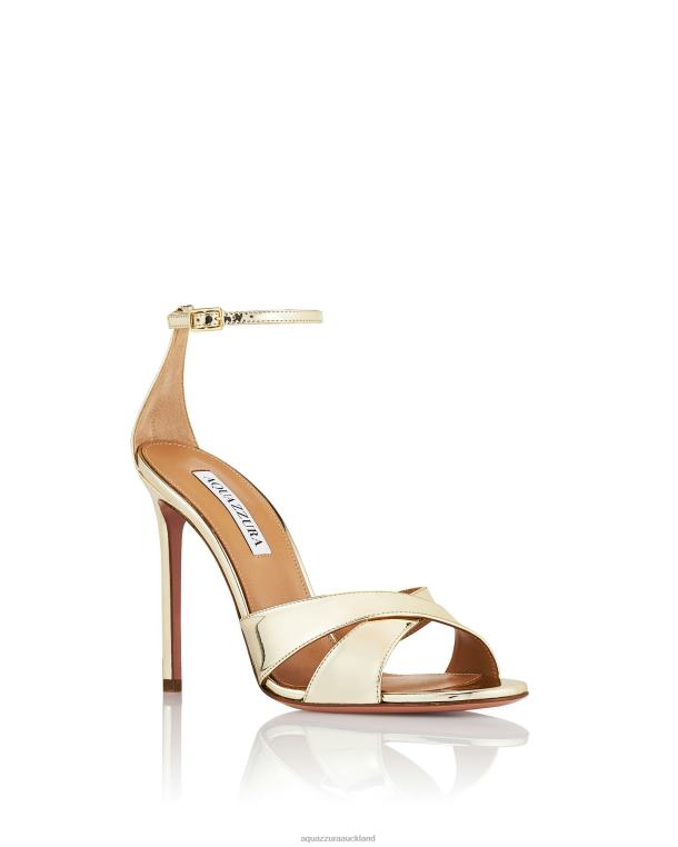 Aquazzura Divine Sandal 105 GOLD TZ66691