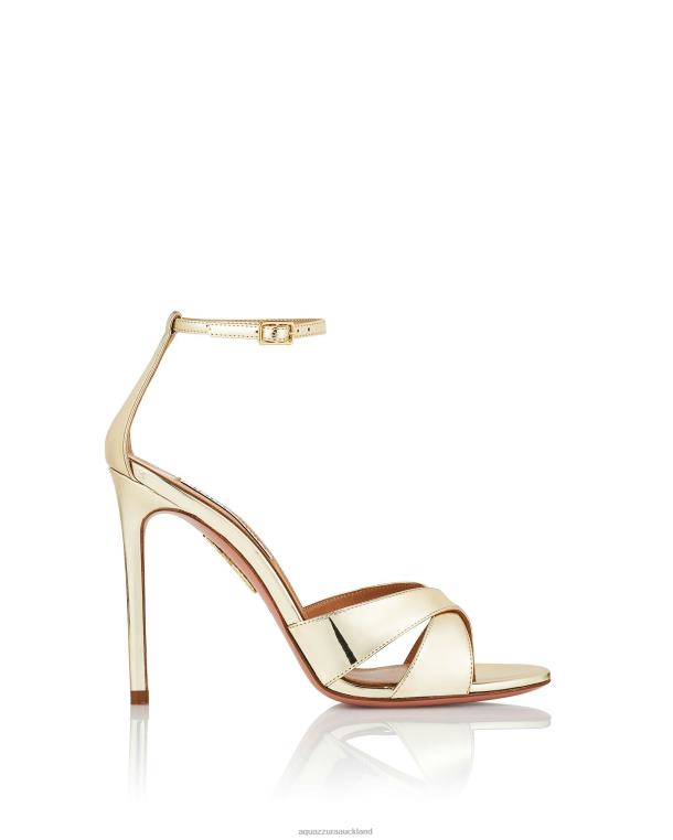 Aquazzura Divine Sandal 105 GOLD TZ66691