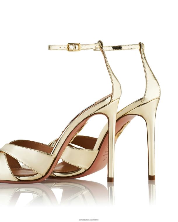 Aquazzura Divine Sandal 105 GOLD TZ66691