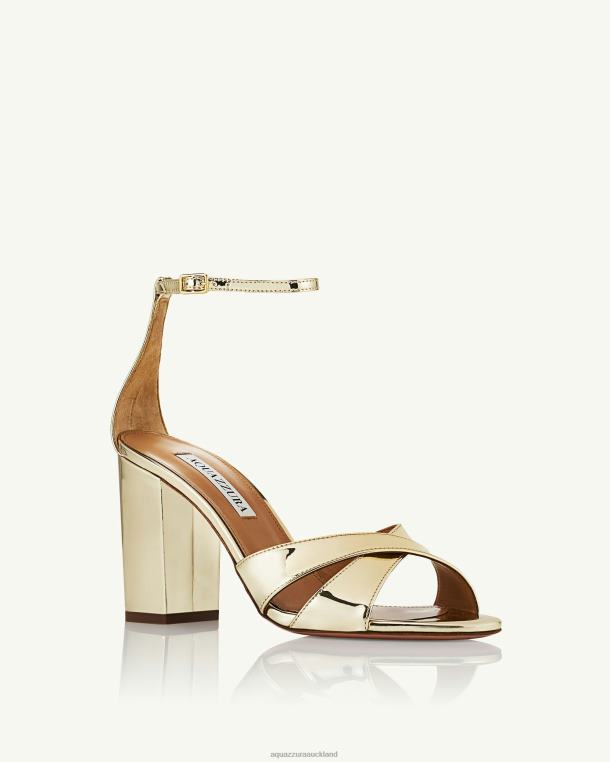 Aquazzura Divine Sandal 85 GOLD TZ66656