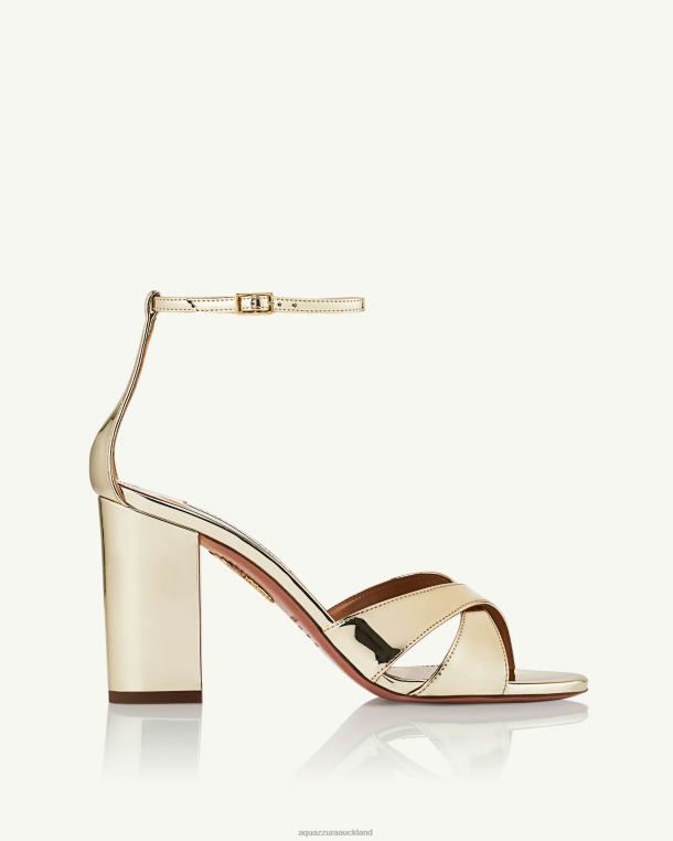 Aquazzura Divine Sandal 85 GOLD TZ66656