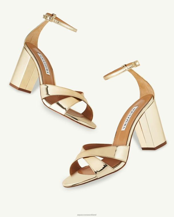 Aquazzura Divine Sandal 85 GOLD TZ66656