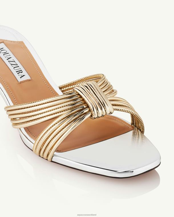 Aquazzura Film Sandal 35 SILVER TZ666152