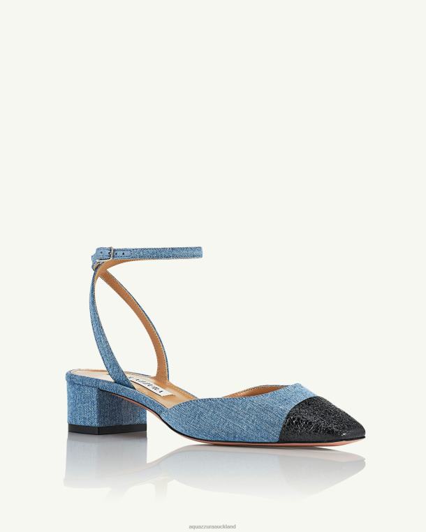 Aquazzura French Flirt Pump 35 BLUE TZ666175