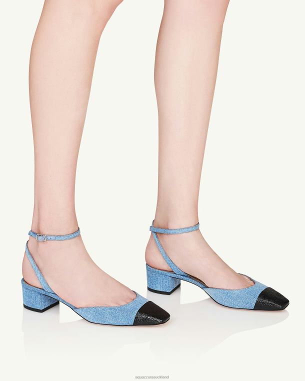 Aquazzura French Flirt Pump 35 BLUE TZ666175