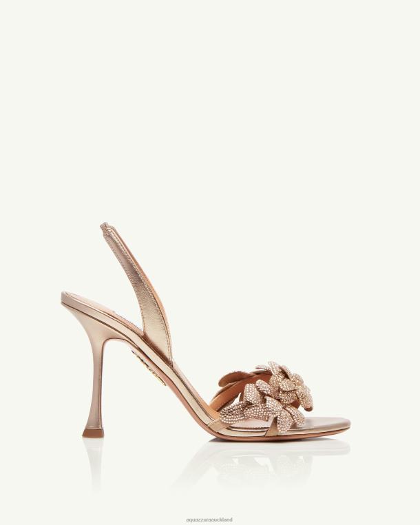 Aquazzura Galactic Flower Sandal 95 GOLD TZ66687