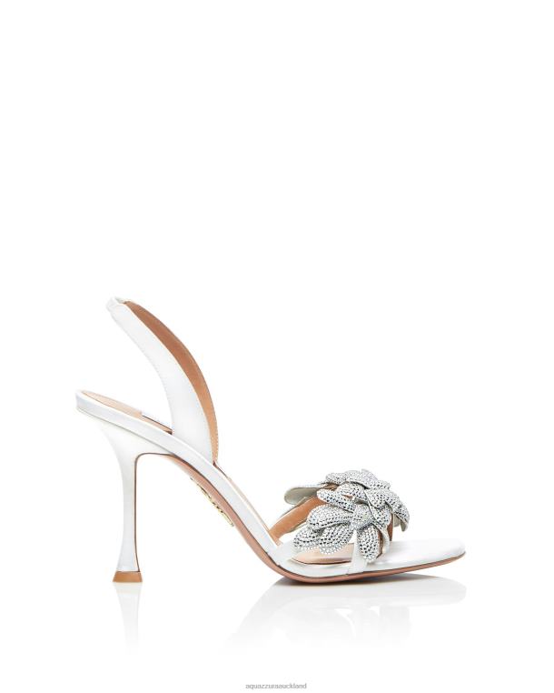 Aquazzura Galactic Flower Sandal 95 WHITE TZ666165