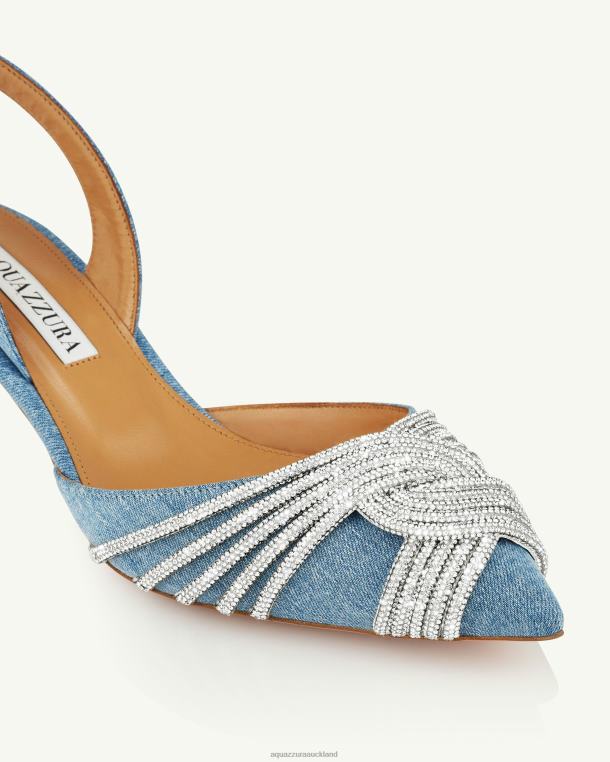 Aquazzura Gatsby Sling 50 BLUE TZ666176