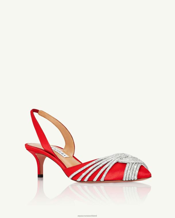 Aquazzura Gatsby Sling 50 RED TZ666201