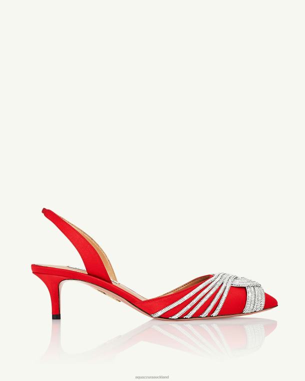 Aquazzura Gatsby Sling 50 RED TZ666201