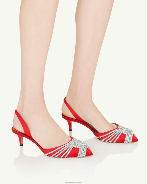 Aquazzura Gatsby Sling 50 RED TZ666201