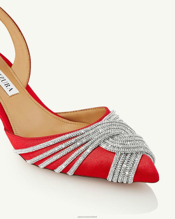 Aquazzura Gatsby Sling 50 RED TZ666201