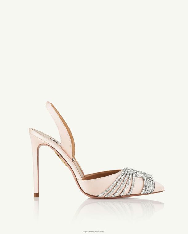 Aquazzura Gatsby Sling Satin 105 PINK TZ666231