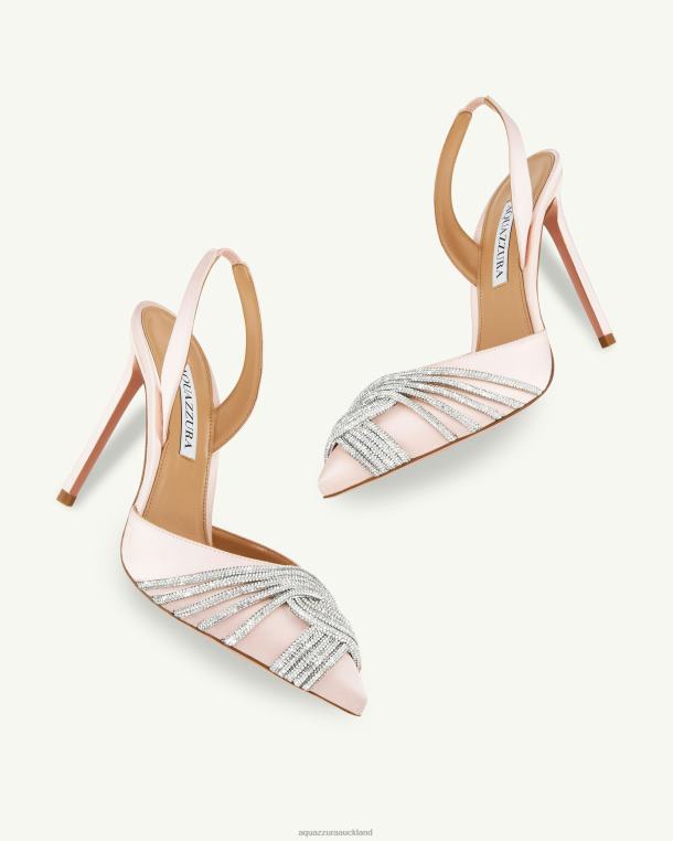 Aquazzura Gatsby Sling Satin 105 PINK TZ666231