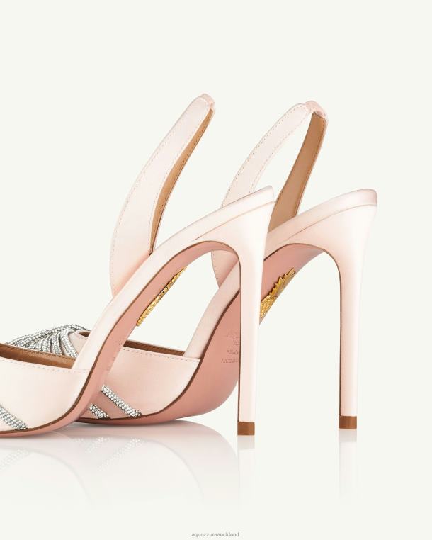 Aquazzura Gatsby Sling Satin 105 PINK TZ666231