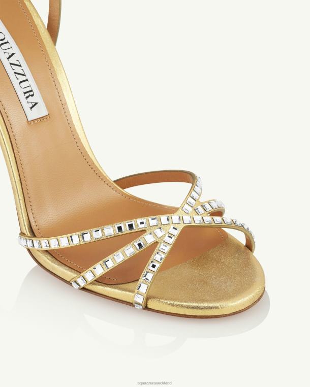 Aquazzura Last Dance Sandal 105 GOLD TZ666114