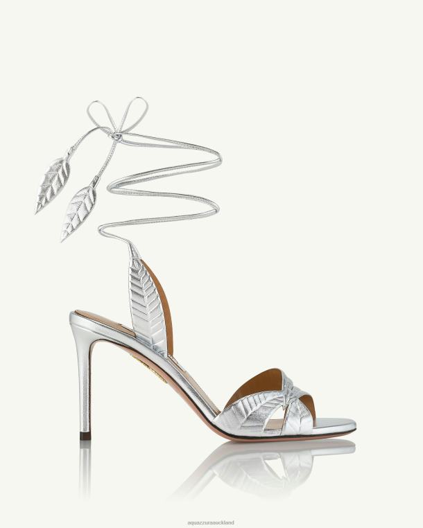 Aquazzura Leaf Sandal 85 SILVER TZ666127